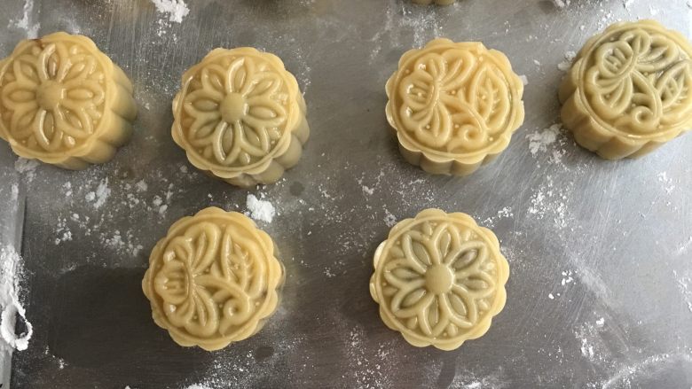 Red Bean Egg Yolk Mooncake