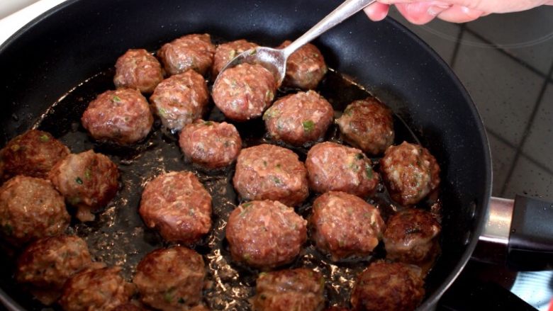 Beef Meatball Risotto with Tomato Sauce