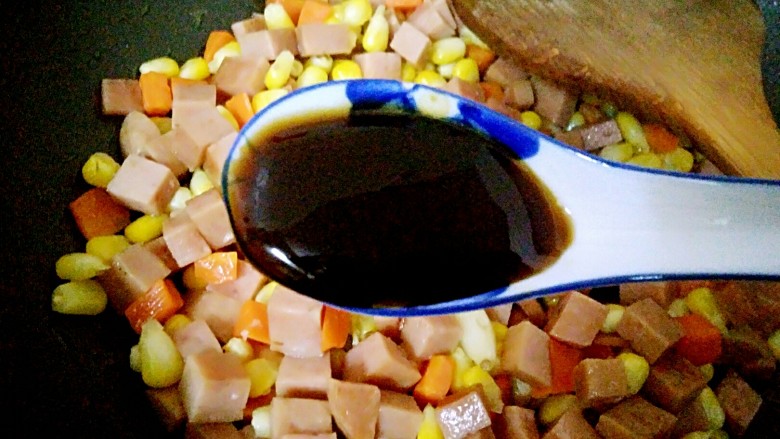 Luncheon Meat Stir-fried Mixed Vegetables