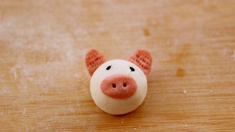 Cute Pig Black Sesame Rice Balls