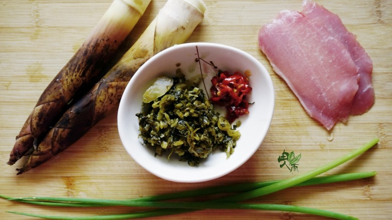 Spring Vegetable and Shredded Pork and Spring Bamboo Noodles