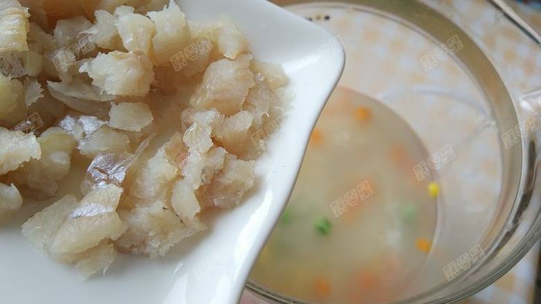 Vegetables, Quinoa and Cod Porridge