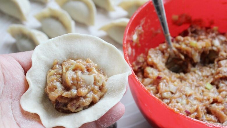 Ten flavors of juicy pork fried dumplings