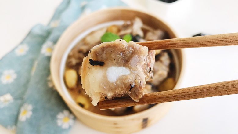 Tea Food Steamed Pork Ribs with Black Beans