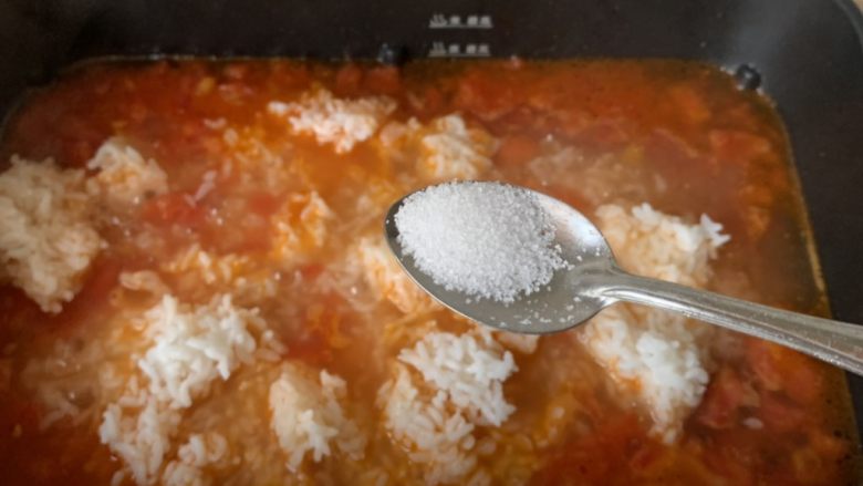 Tomato soup risotto