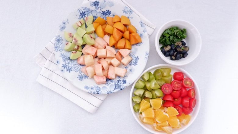 Little Summer Fruit Salad Plate