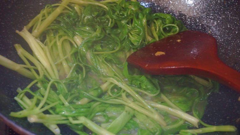 Bean curd and water spinach