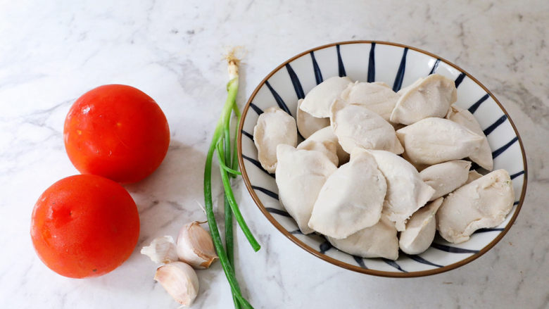 Tomato soup dumplings