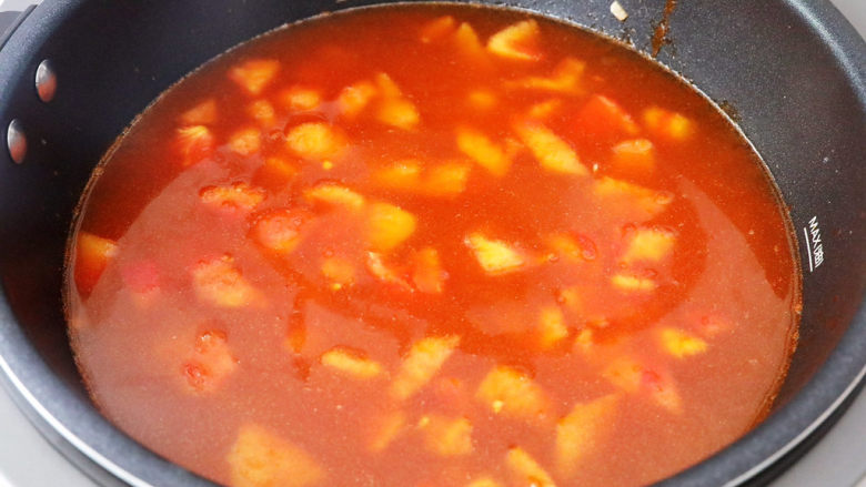 Tomato soup dumplings