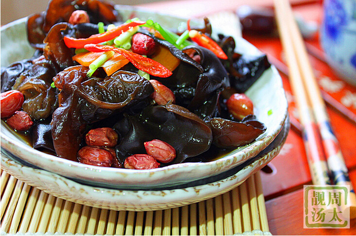 black vinegar peanut black fungus