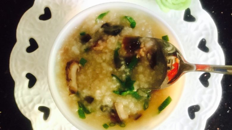 Preserved egg and lean meat porridge