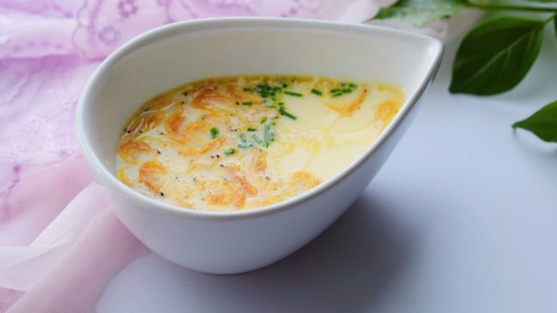 Steamed Egg Custard with Shrimp Skin