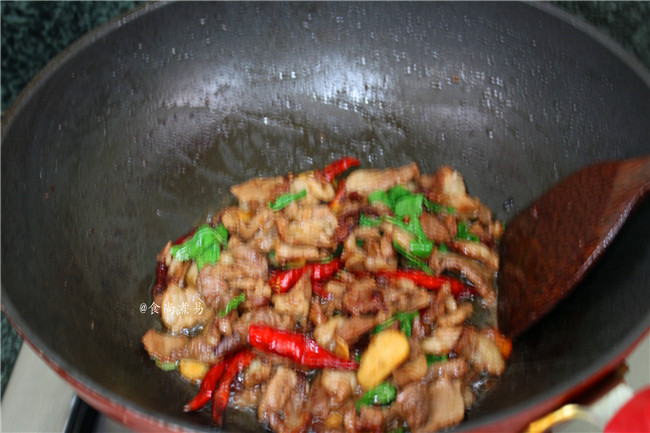 Spicy mint fried mutton