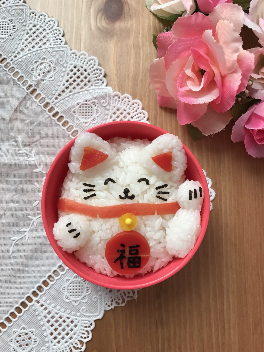 Lucky Cat Bento/Rice Ball