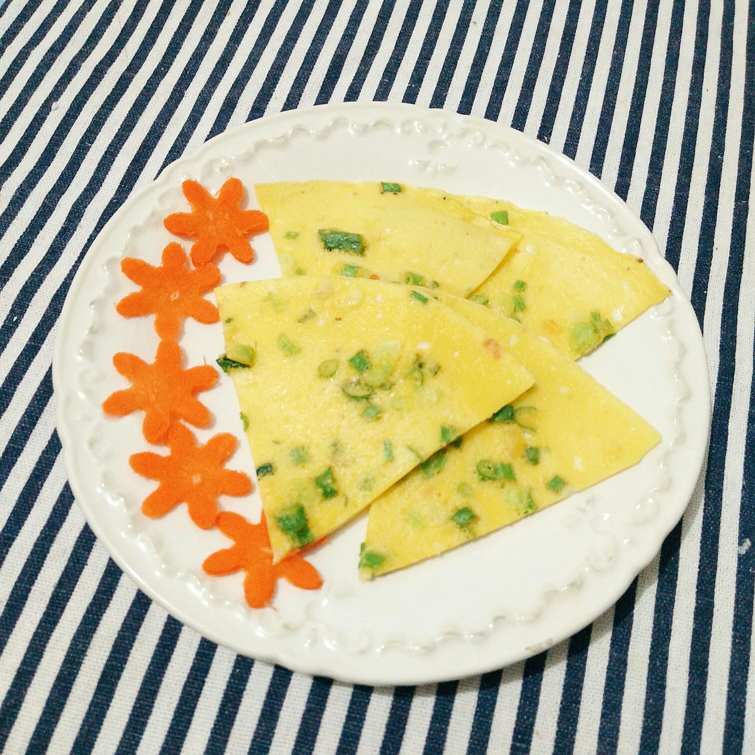 A simple and nutritious quick breakfast - green onion egg pancakes