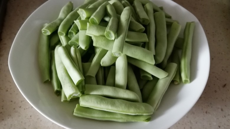 Plumb vegetables and green beans