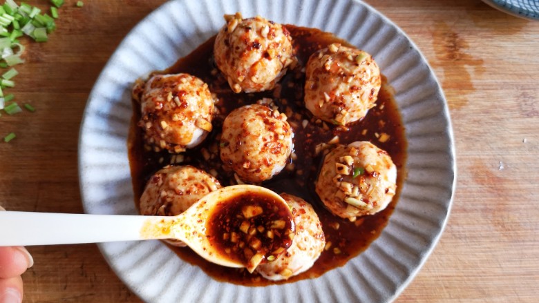 Steamed Chicken Breast and Shrimp Meatballs - Who said you can only eat boiled chicken breast in order to stay fit? 