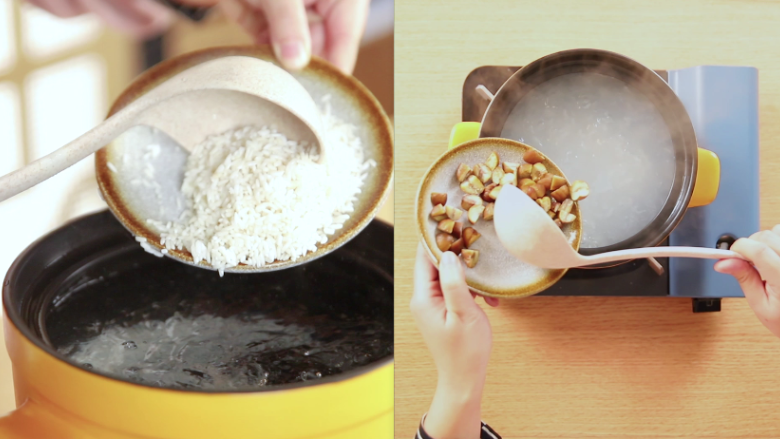 Sweet chestnut nutritious porridge