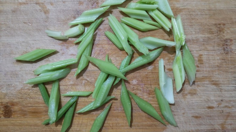 Yuba mixed with tender celery