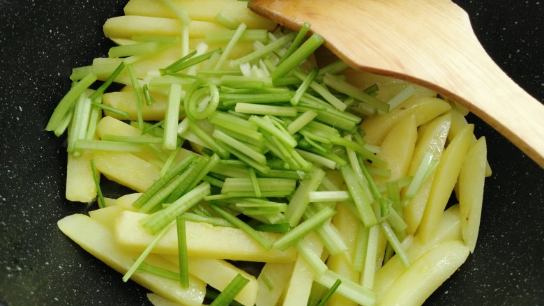 Celery and potatoes