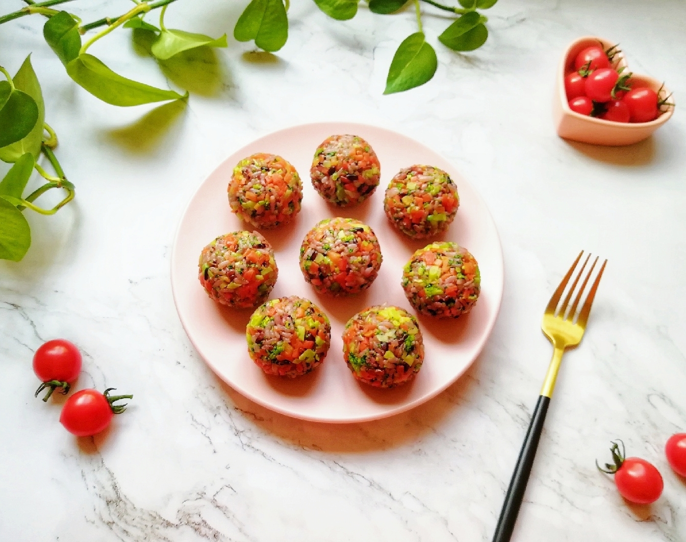 Multigrain vegetable rice balls