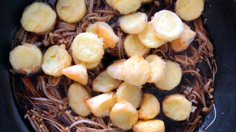 Enoki Mushroom Tofu