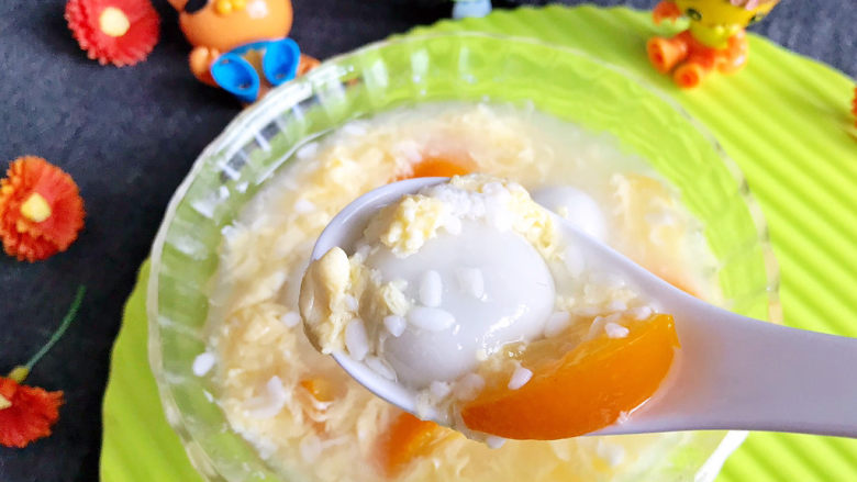 Egg mash soup