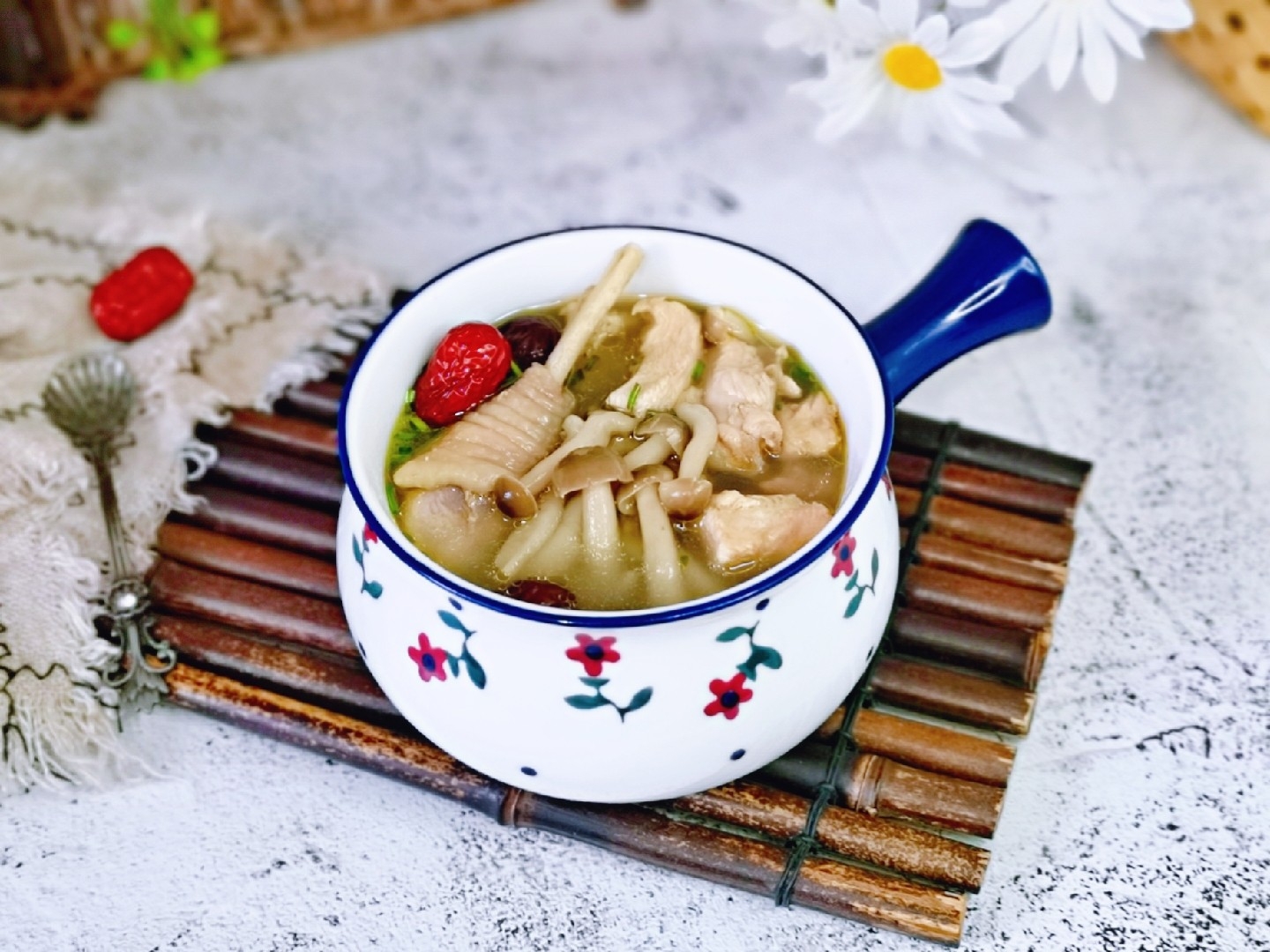 Hericium chicken soup