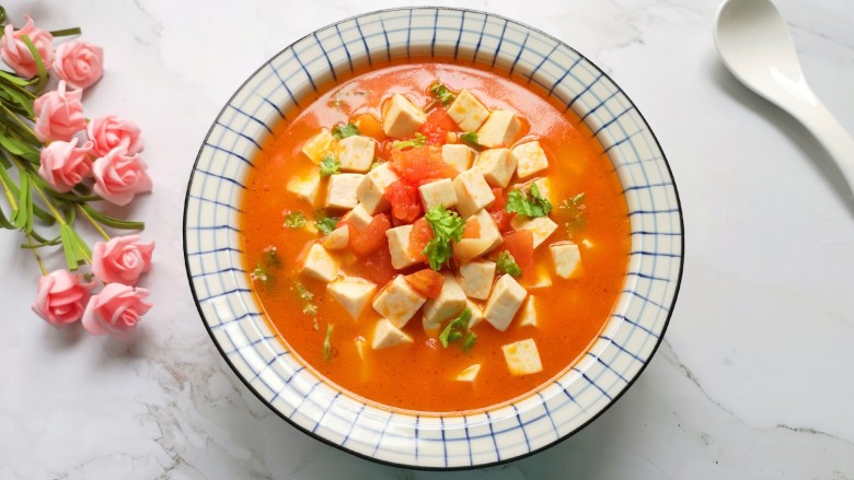 Tomato and Tofu Soup