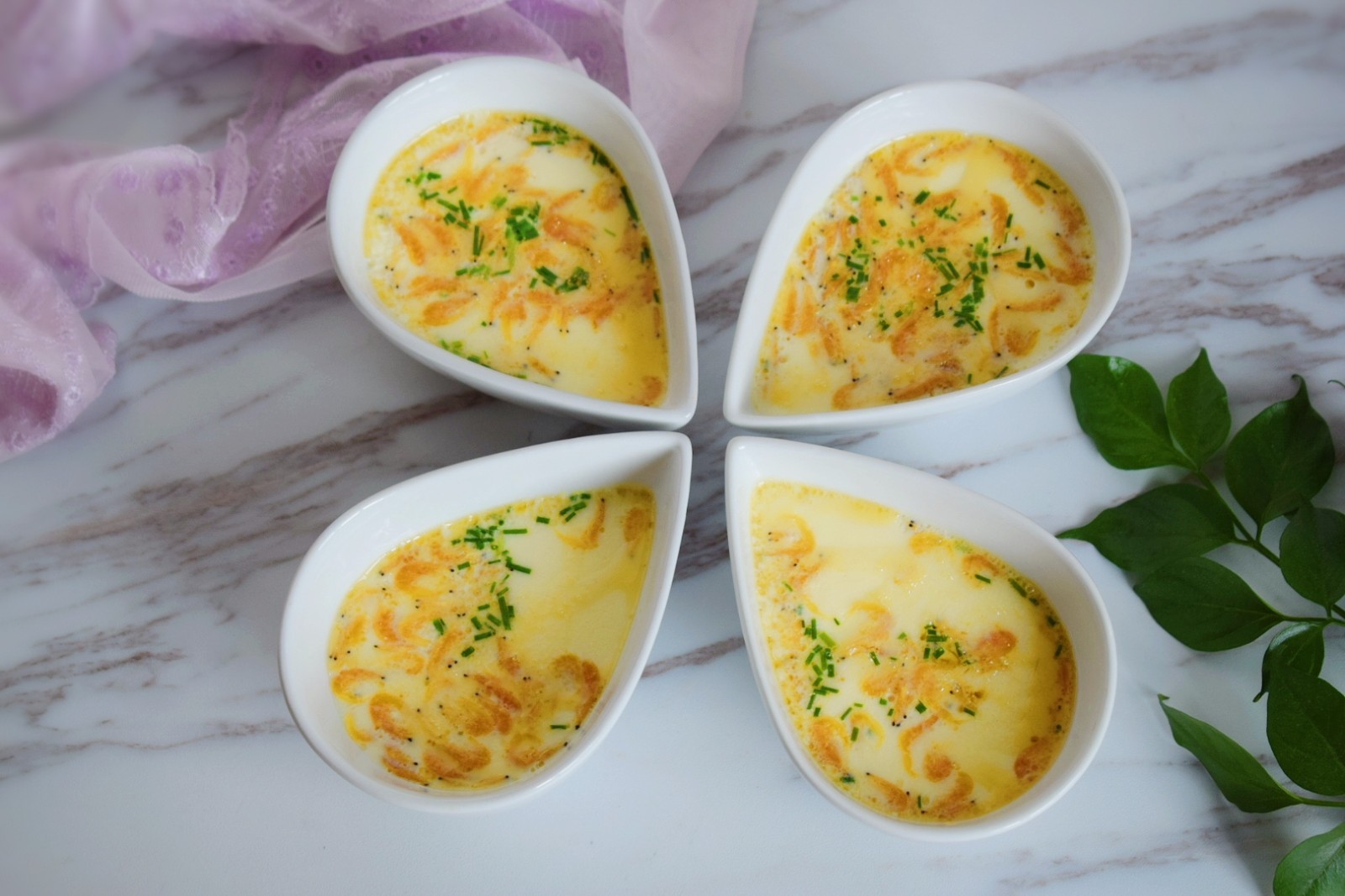 Steamed Egg Custard with Shrimp Skin