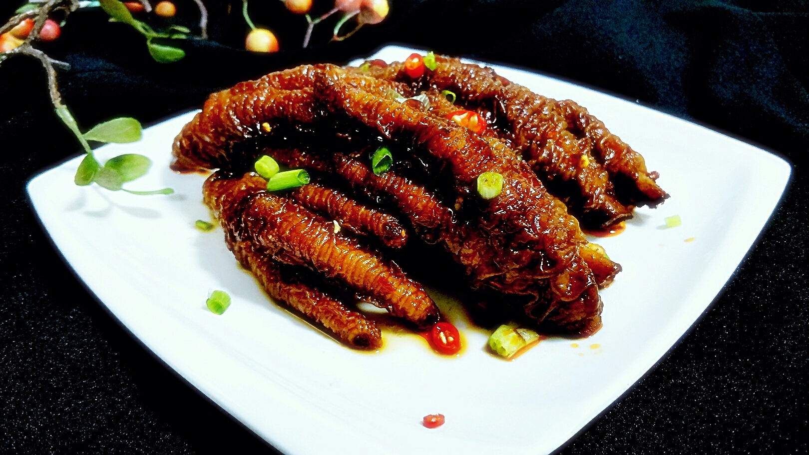 Tiger skin chicken feet