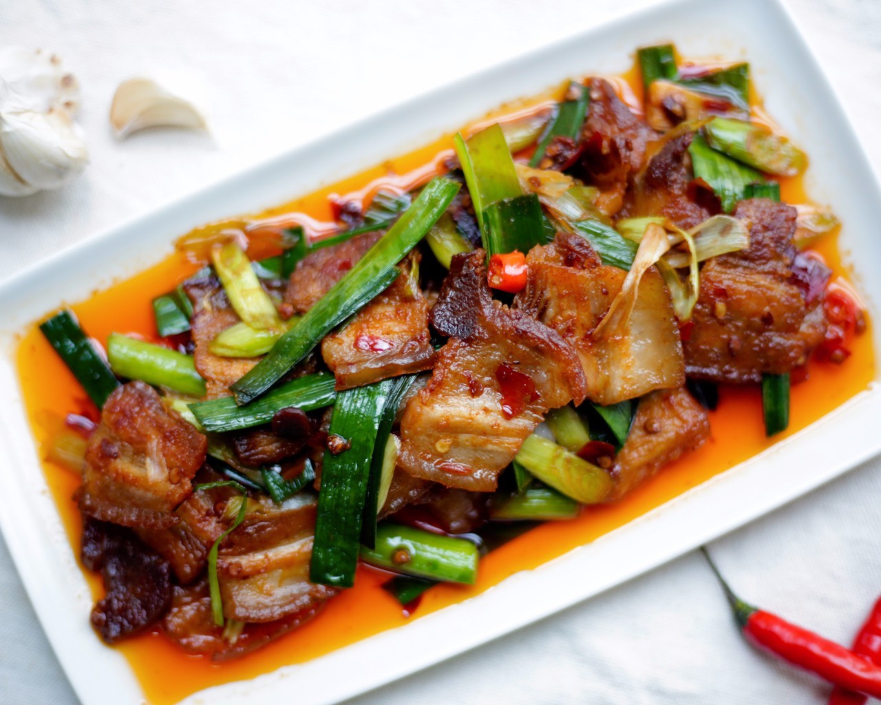 Sichuan style twice-cooked pork