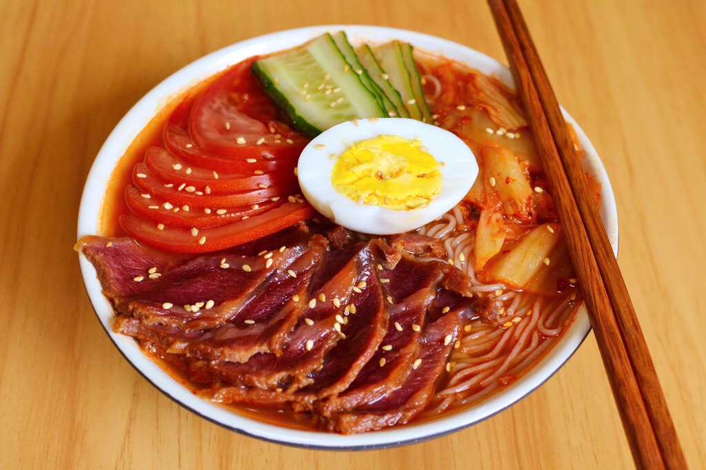 Korean buckwheat cold noodles