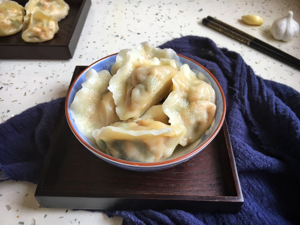 Hometown style dumplings Three delicacies stuffed dumplings