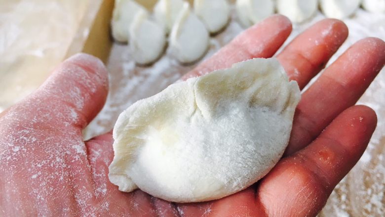 Hometown style dumplings, three delicacies filling dumplings