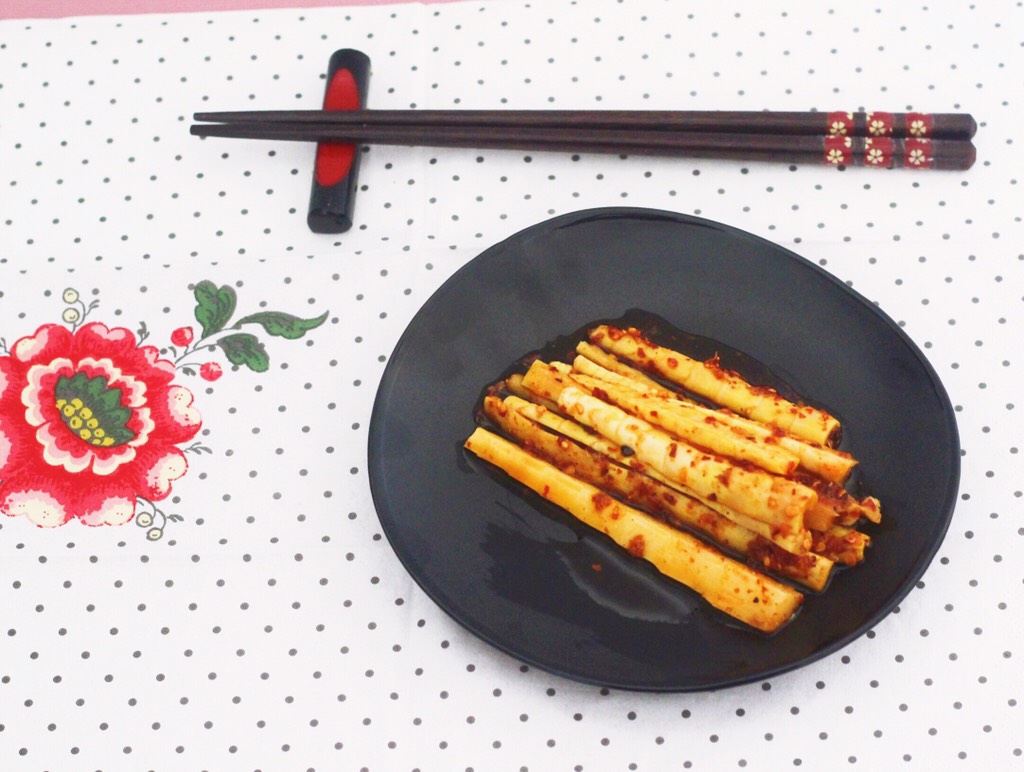 Red oil bamboo shoots, I love this spicy one