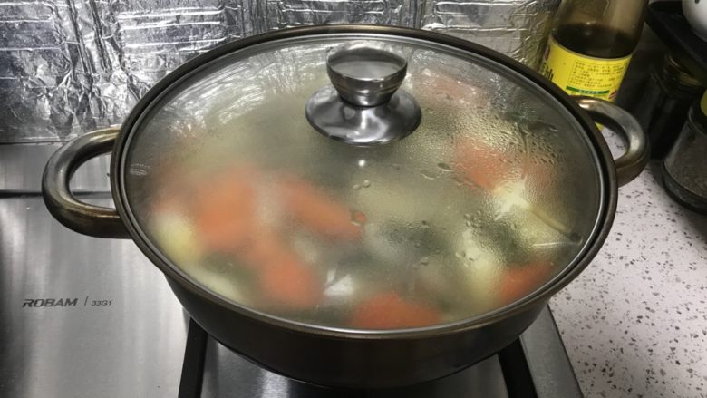 Carrot, Yam and Lamb Soup