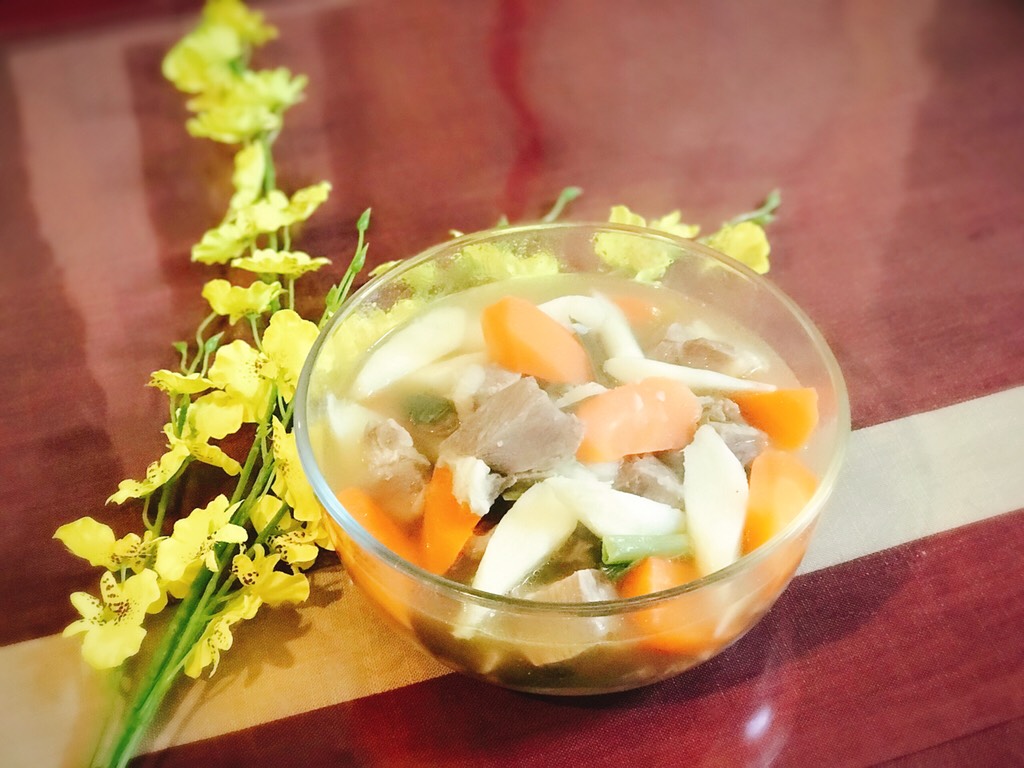 Carrot, Yam and Lamb Soup