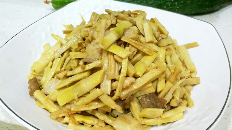 Stir-fried dried bamboo shoots