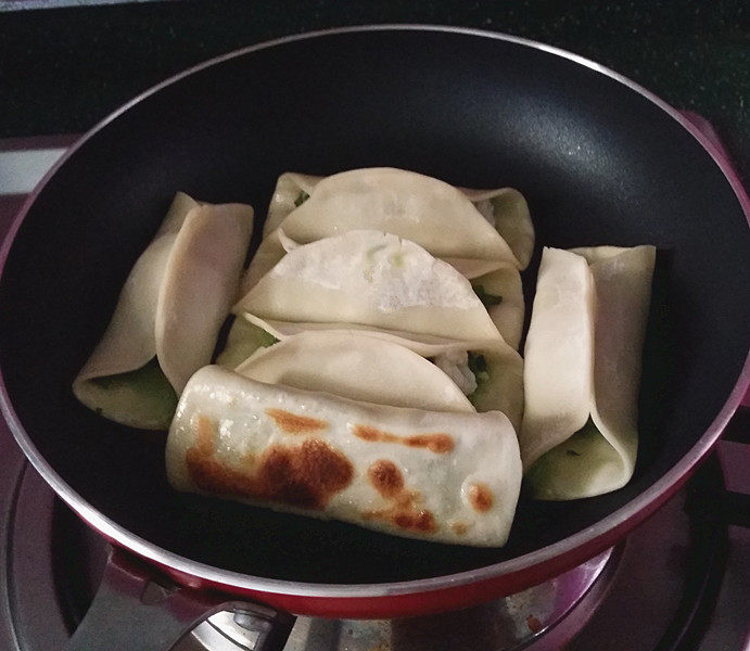 Krill and Chive Pot Stickers