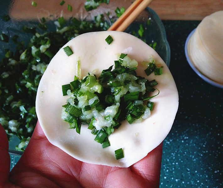 Krill and Chive Pot Stickers