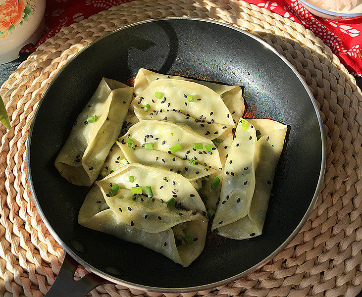 Krill and Chive Pot Stickers