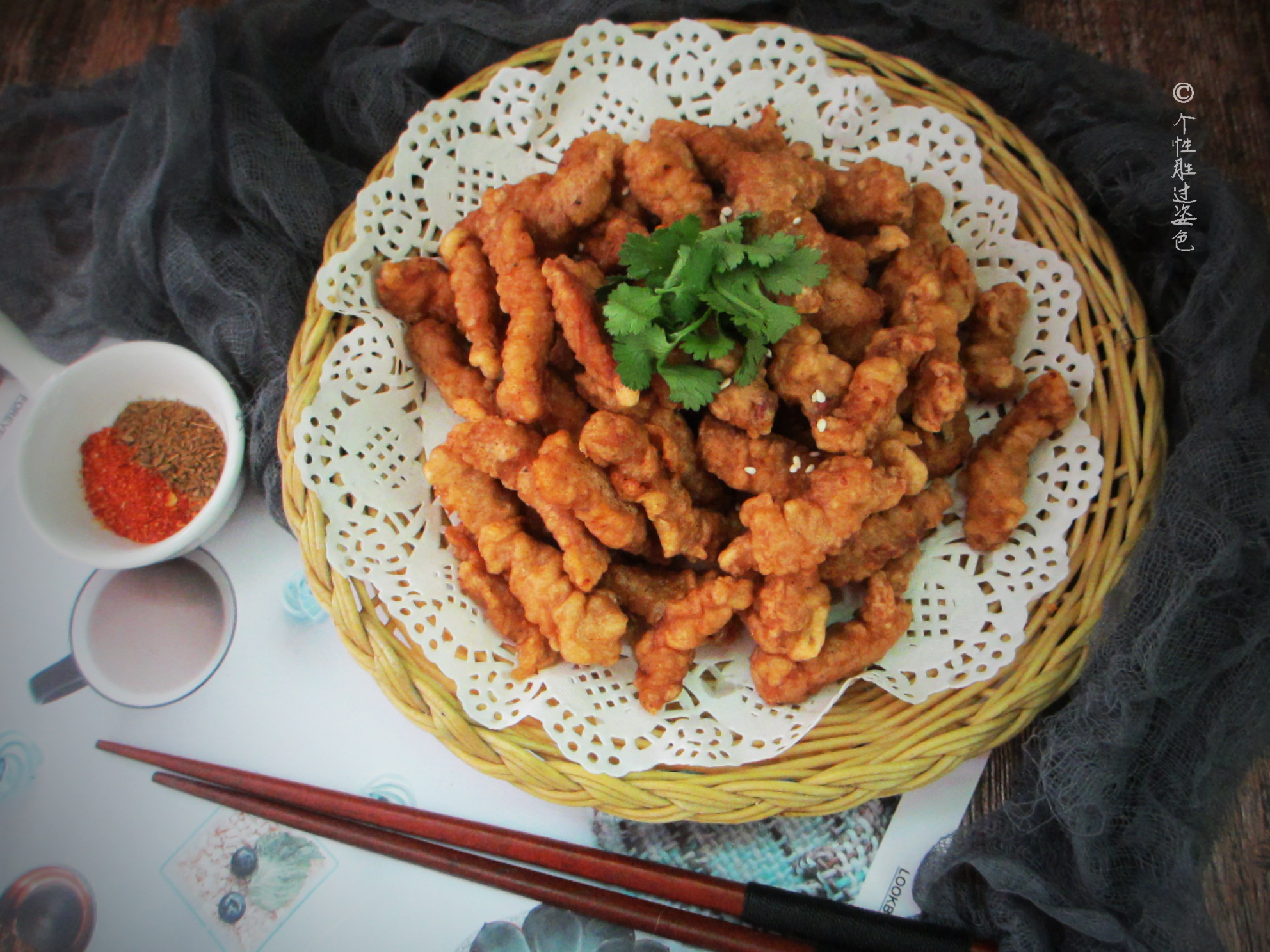 Fried crispy pork