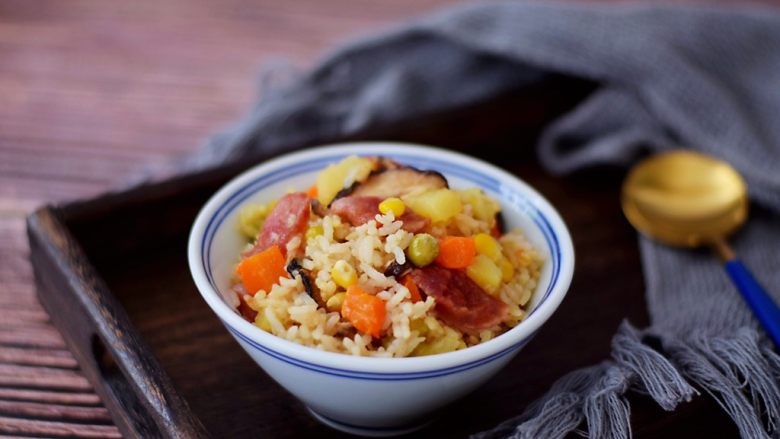 Potato and Sausage Braised Rice