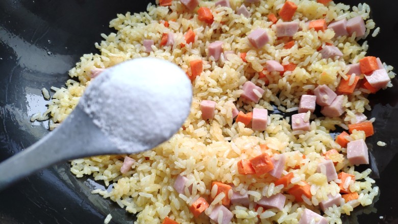 Ham and peasEgg fried rice