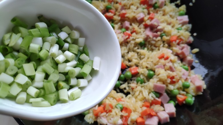 Ham, Pea and Egg Fried Rice