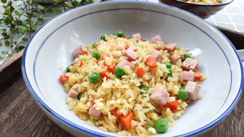 Ham, Pea and Egg Fried Rice