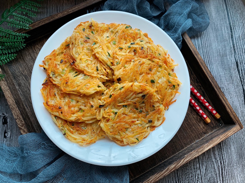 Potato shredded cake