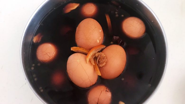 Homemade five-spice tea eggs