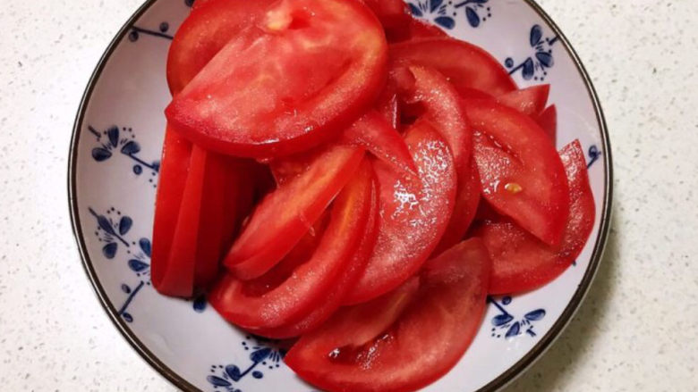 Fried tomato and zucchini